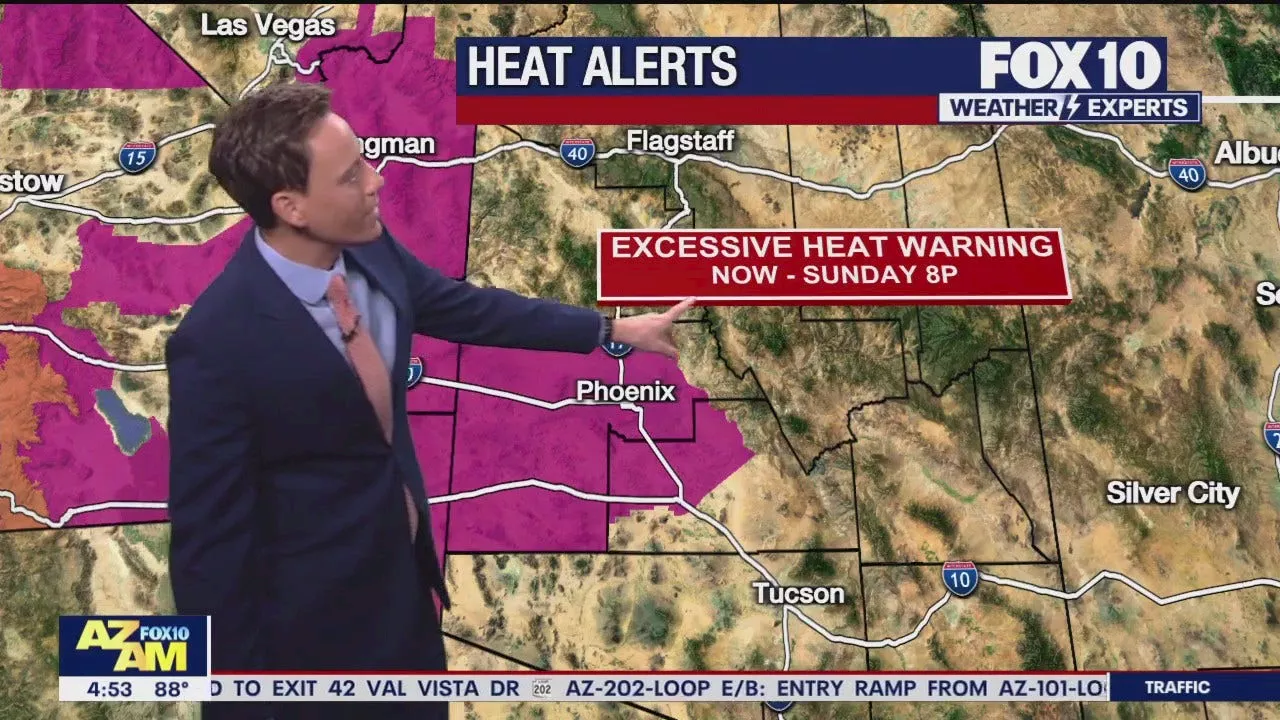 Arizona weather forecast: Record-breaking heat continues in Phoenix; Excessive Heat Warning extended