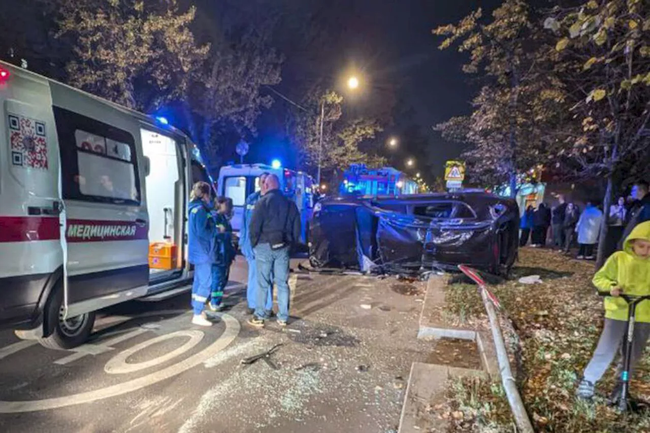 В Москве произошло ДТП с участием автомобиля с детьми