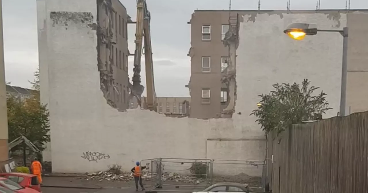 Demolition of Glasgow Bellgrove Hotel underway as notorious spot makes way for housing