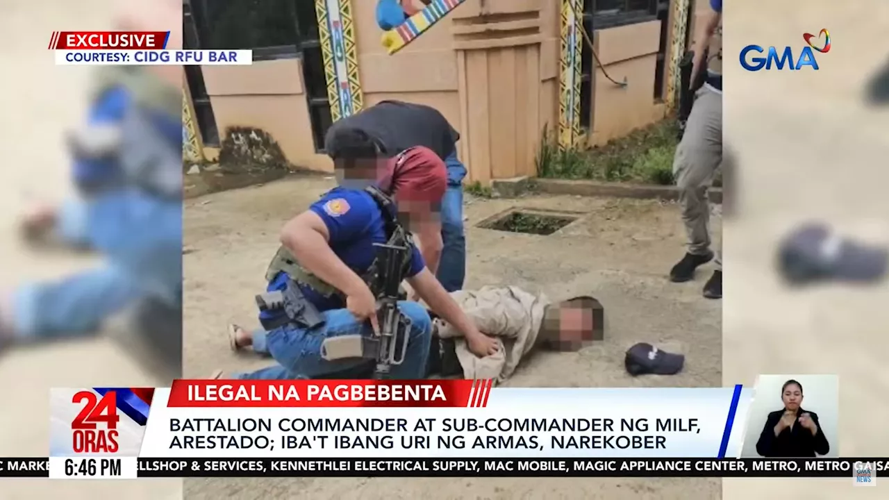 MILF commanders nabbed for illegally selling firearms in Marawi