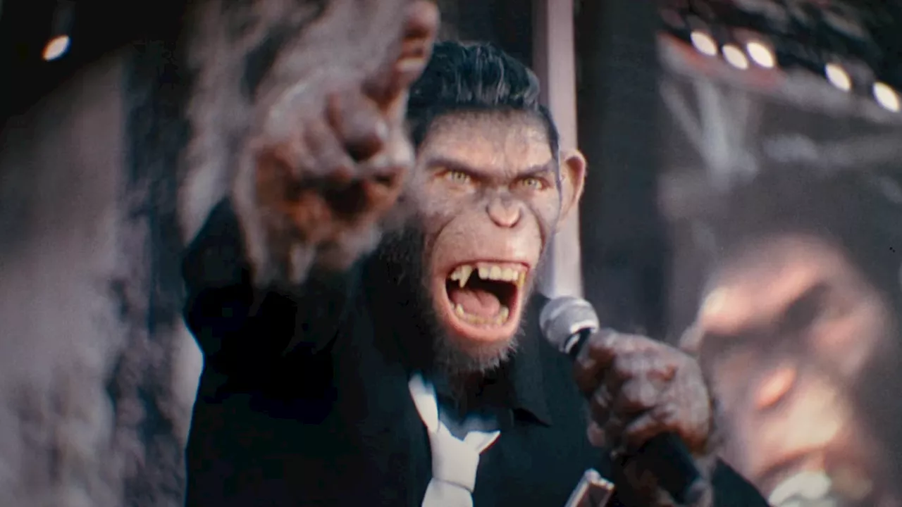 Robbie Williams est joué par un singe dans son biopic (oui, vous avez bien lu)