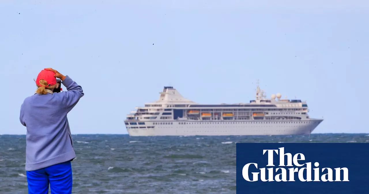 Stranded luxury cruise ship still stuck off coast of Northern Ireland