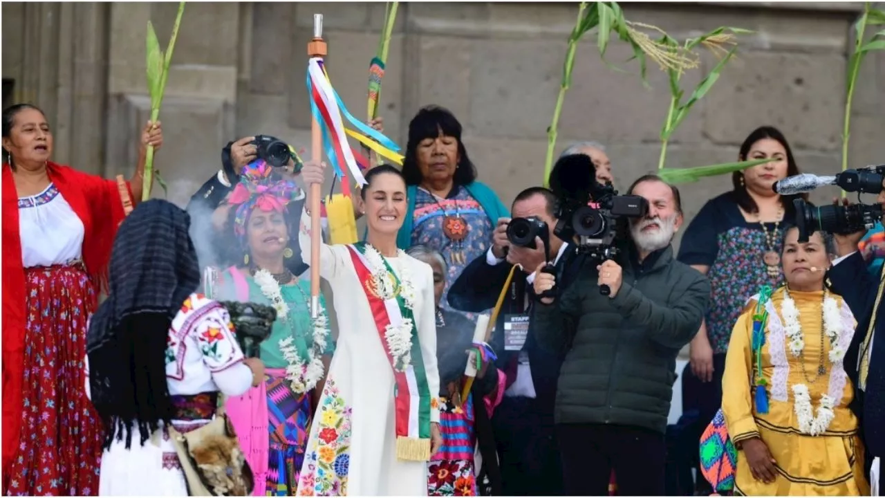 133 Mujeres Indígenas Entregaron Bastón de Mando a Claudia Sheinbaum