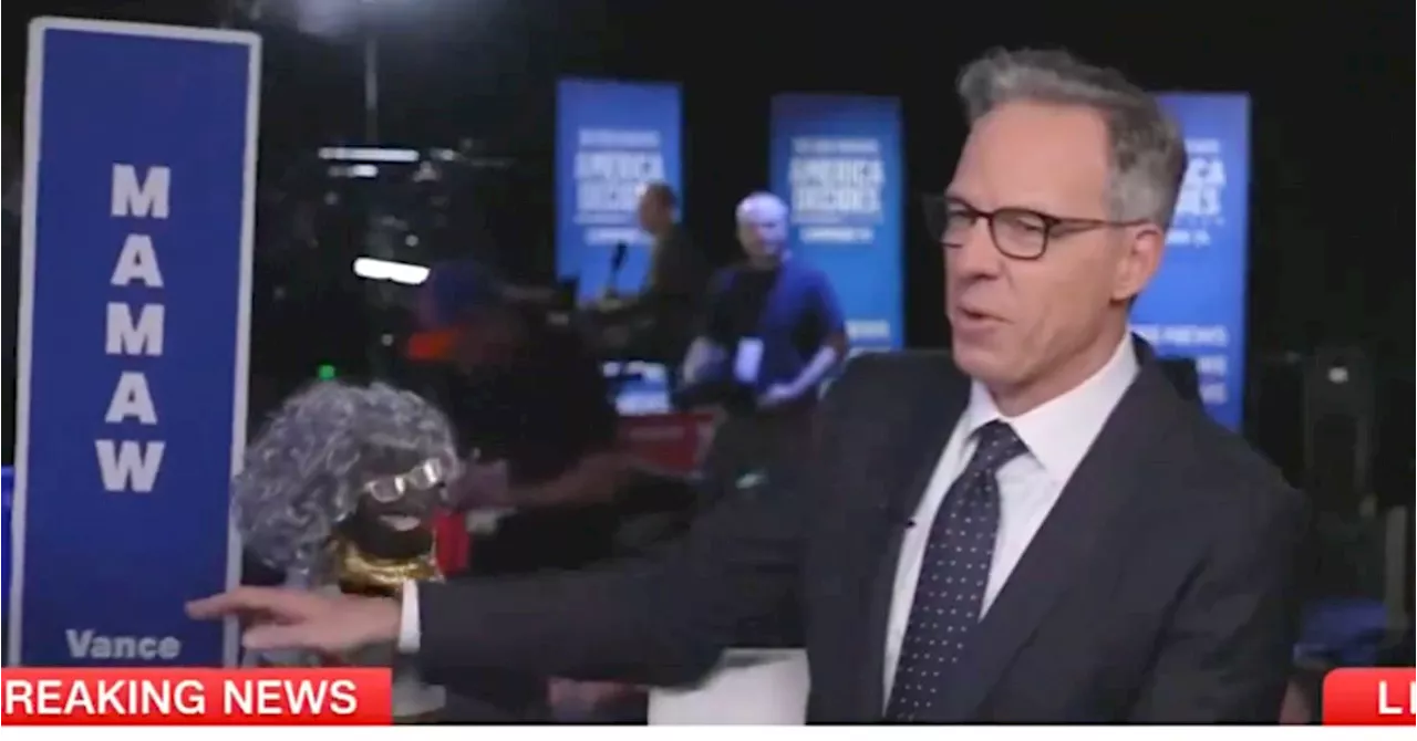 Jake Tapper Rejects Triumph The Insult Comic Dog's Attempt To Invade Debate Report