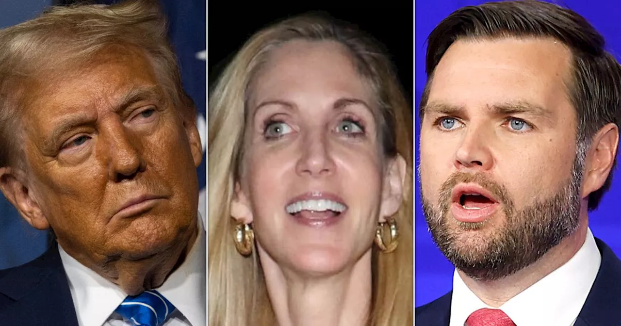 Ann Coulter Daydreams About Donald Trump's Death While Fawning Over JD Vance