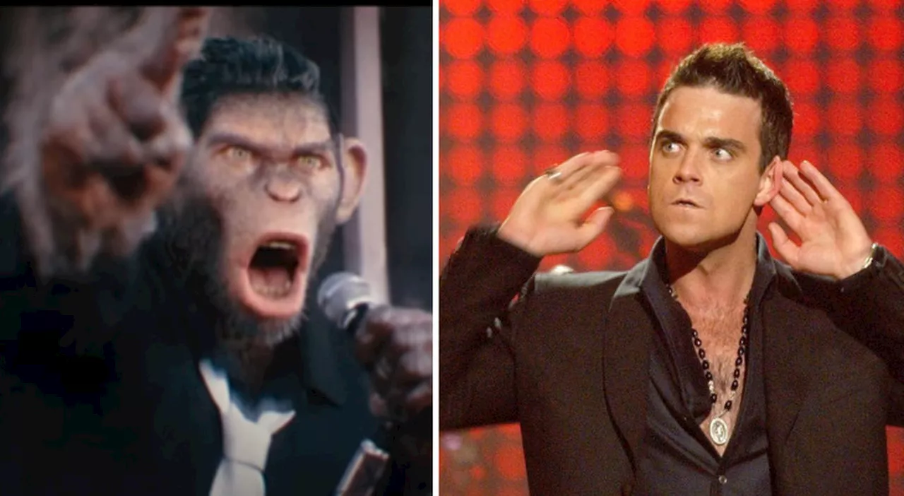 Robbie Williams è una scimmia? Il trailer surreale di Better Man, il film biopic che ritrae il cantante come u