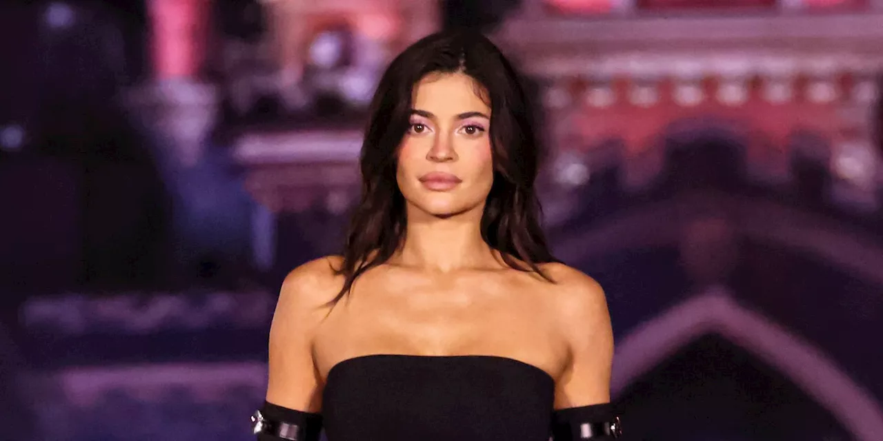 Kylie Jenner Looked Like a Goth Princess at Her Paris Fashion Week Runway Debut