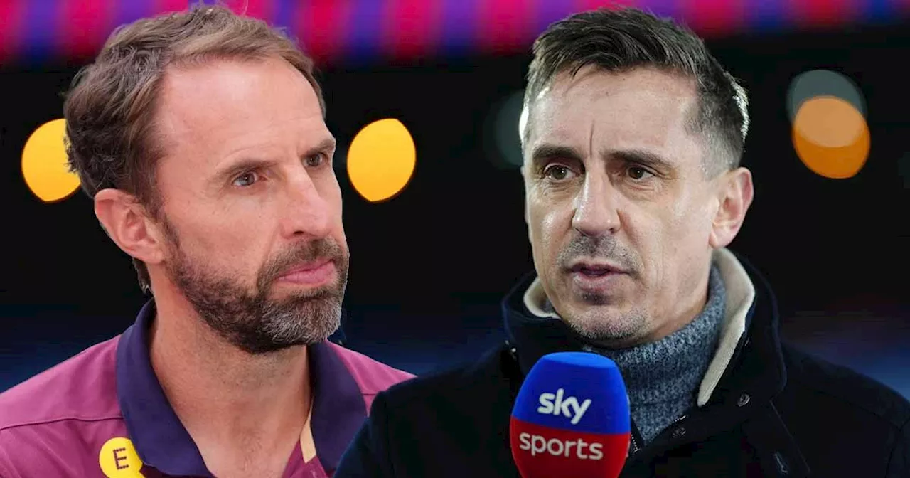 Gary Neville warns Gareth Southgate about issue he'd face as new Man Utd manager