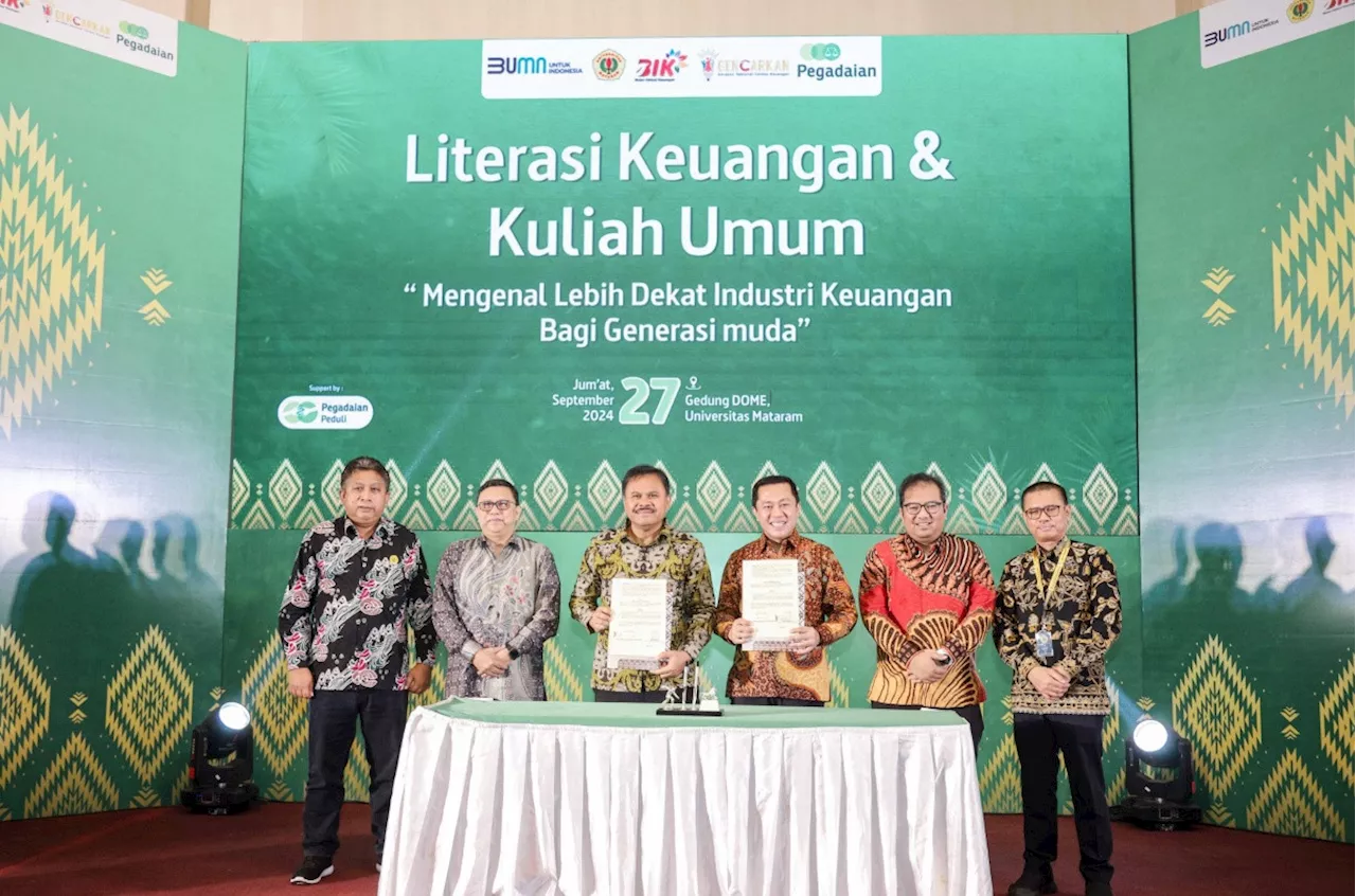 Dukung Program Riset Peternakan dan Beasiswa Pendidikan, Pegadaian & Universitas Mataram Teken MoU