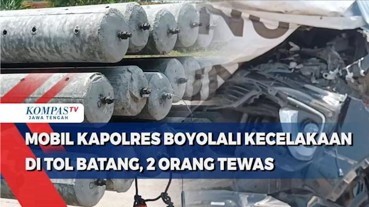 Mobil Kapolres Boyolali Kecelakaan di Tol Batang, 2 Orang Tewas