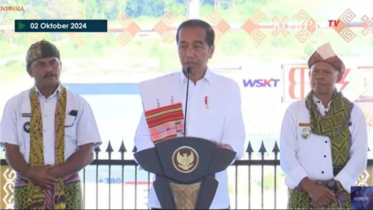 Presiden Jokowi Resmikan Bendungan Temef di NTT Senilai Rp2,7 Triliun