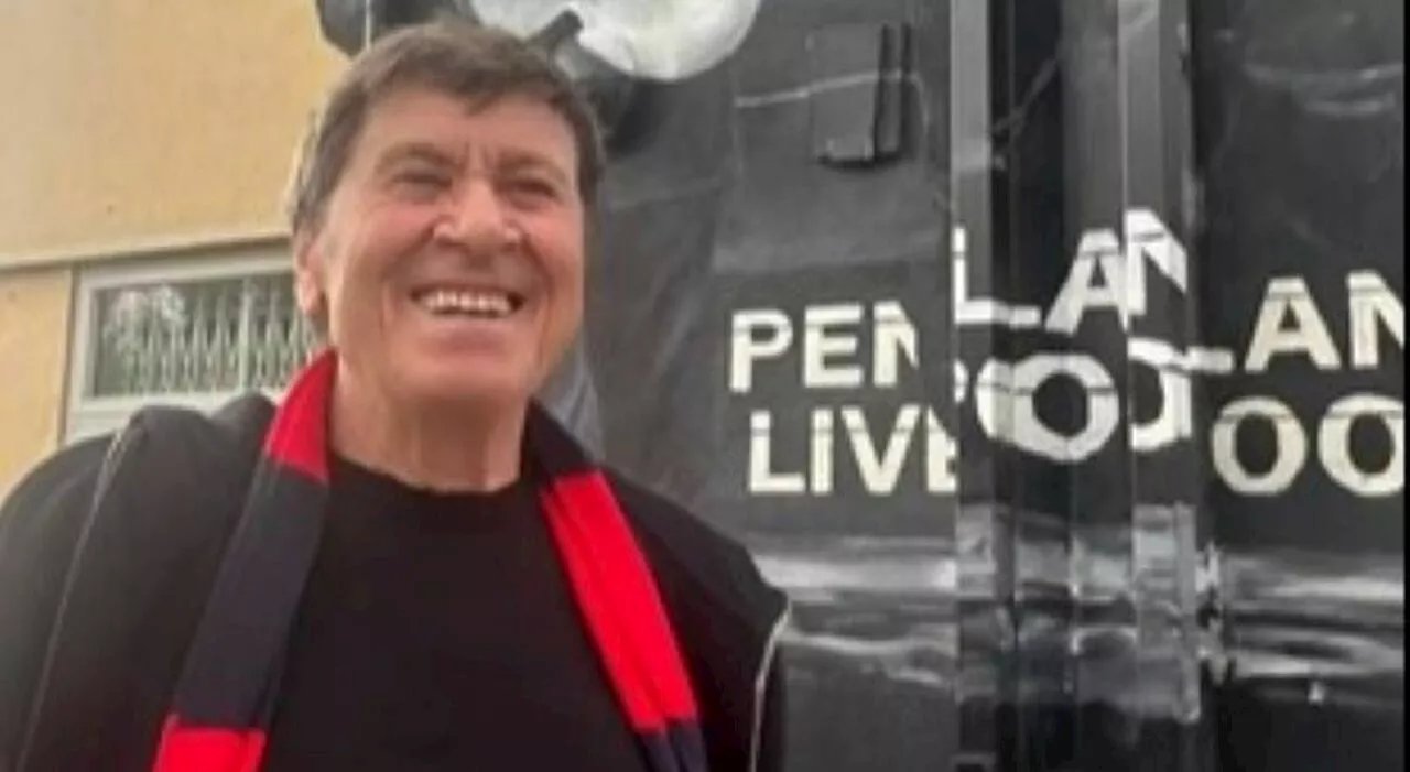 Gianni Morandi in trasferta con il suo Bologna a Liverpool: «Nella città dei Beatles, che grande emozione»