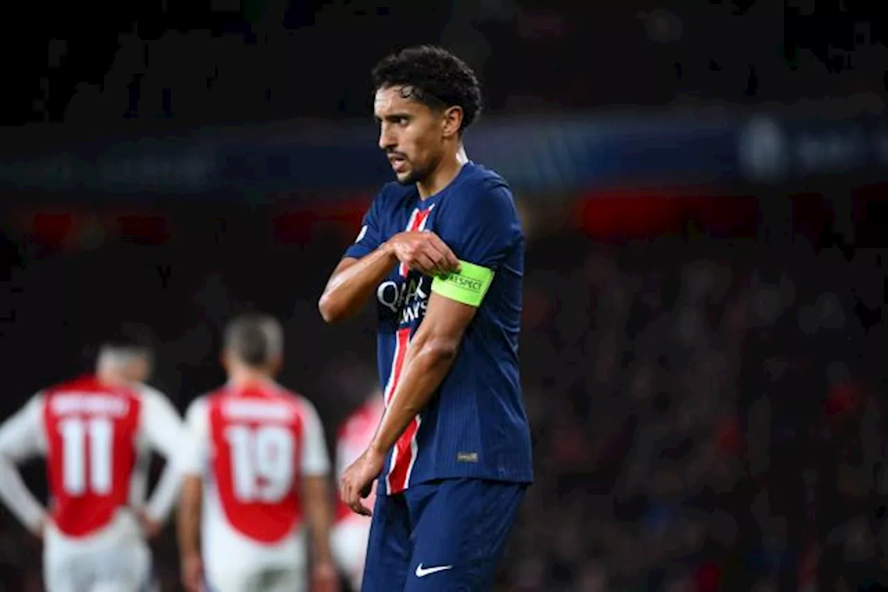 Marquinhos, capitaine du PSG, après la défaite contre Arsenal : « Ils ont profité de nos faiblesses »