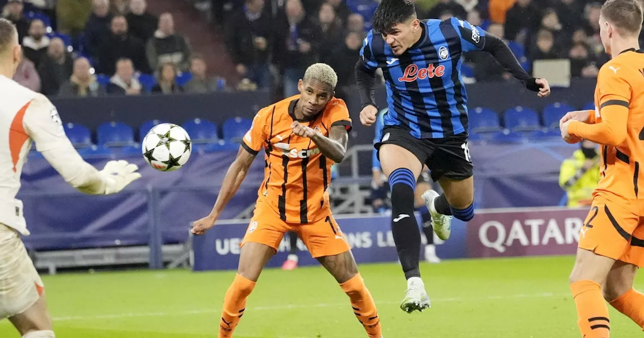 Atalanta formato Champions: tre gol e Schakhtar Donetsk schiantato