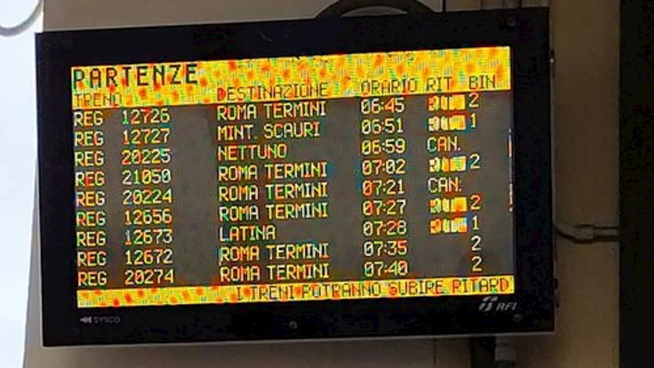 Roma, treni cancellati e ritardi: guasto tra Termini e Tiburtina