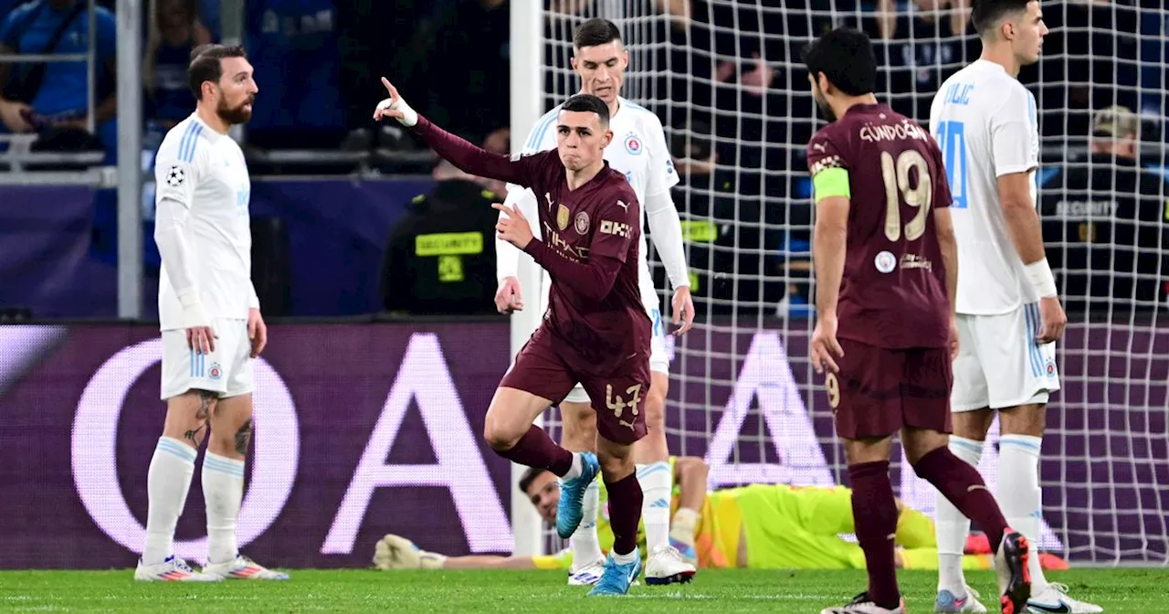 Manchester City Ease Past Slovan Bratislava For First Champions League Win