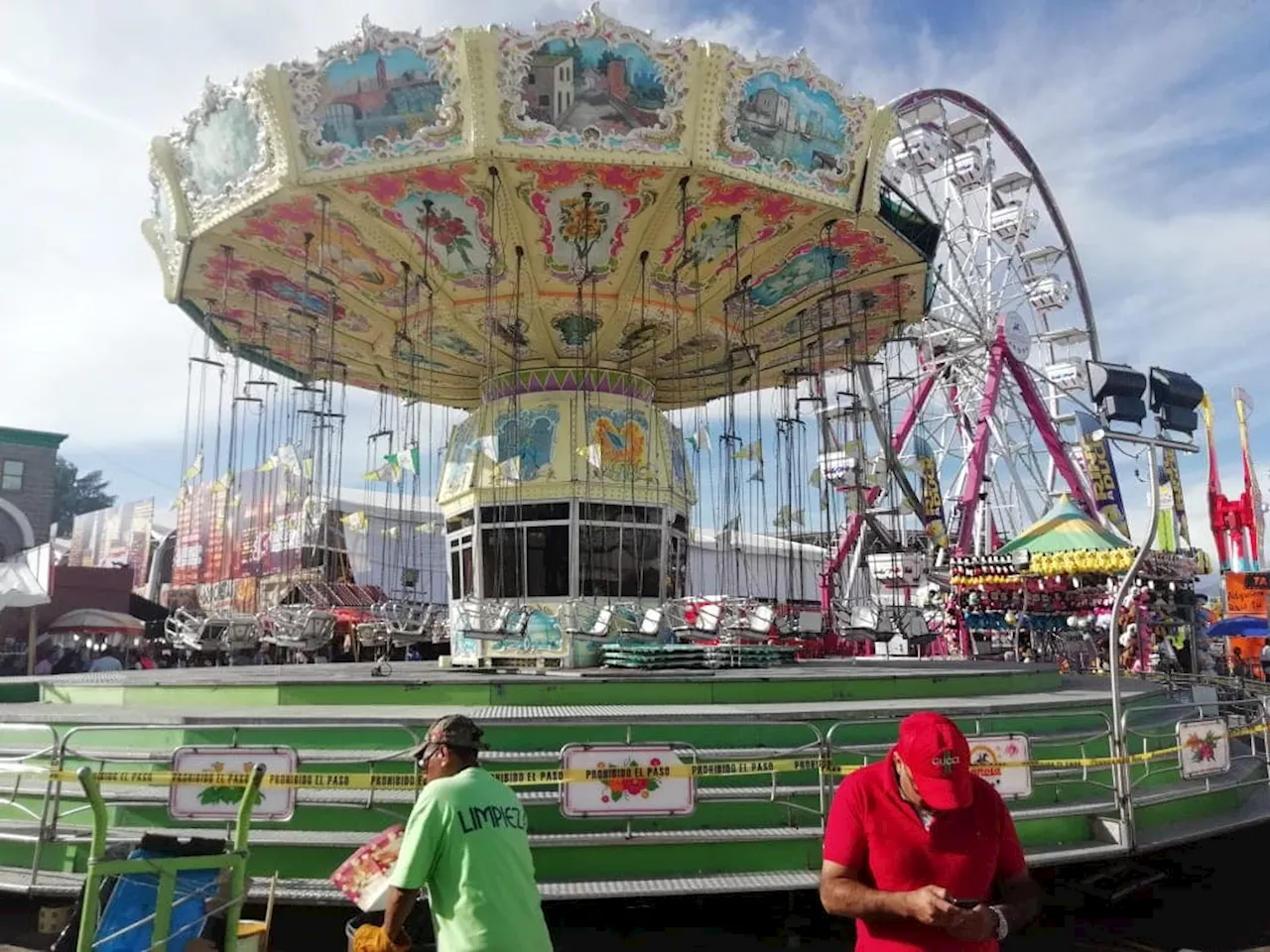 Falla juego mecánico en la Feria de San Francisco Pachuca; reportan personas lesionadas