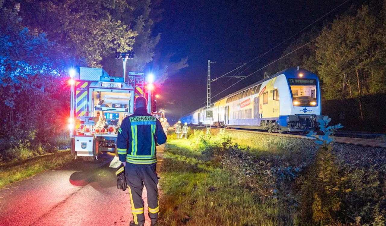 Rauch im Metronom: Zug stoppt auf offener Strecke