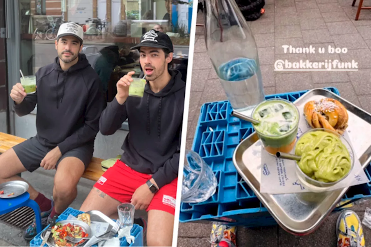 Joe Jonas déguste à la boulangerie Funk après son concert au Sportpaleis