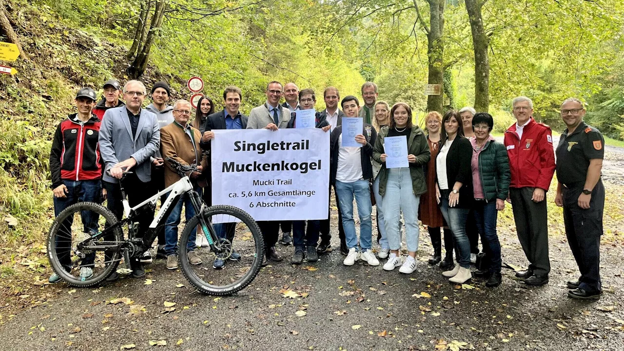 Mountainbike-Strecke am Muckenkogel führt nun bis ins Tal