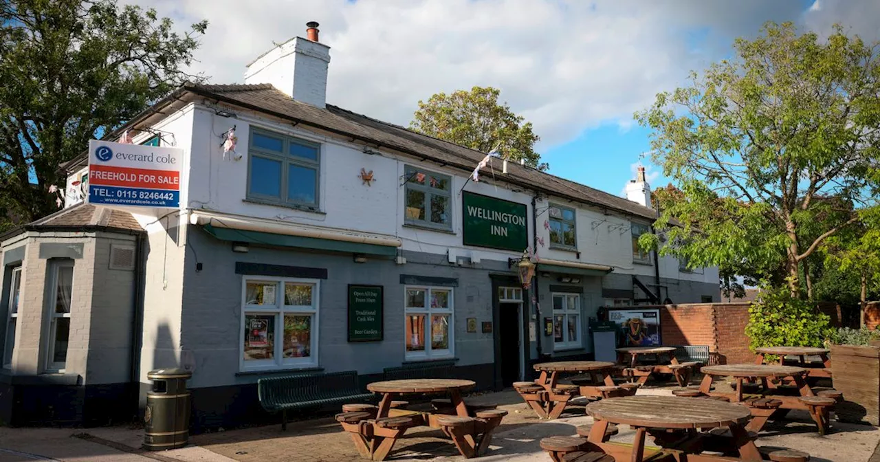 The Wellington Inn in Eastwood on the market for £325,000