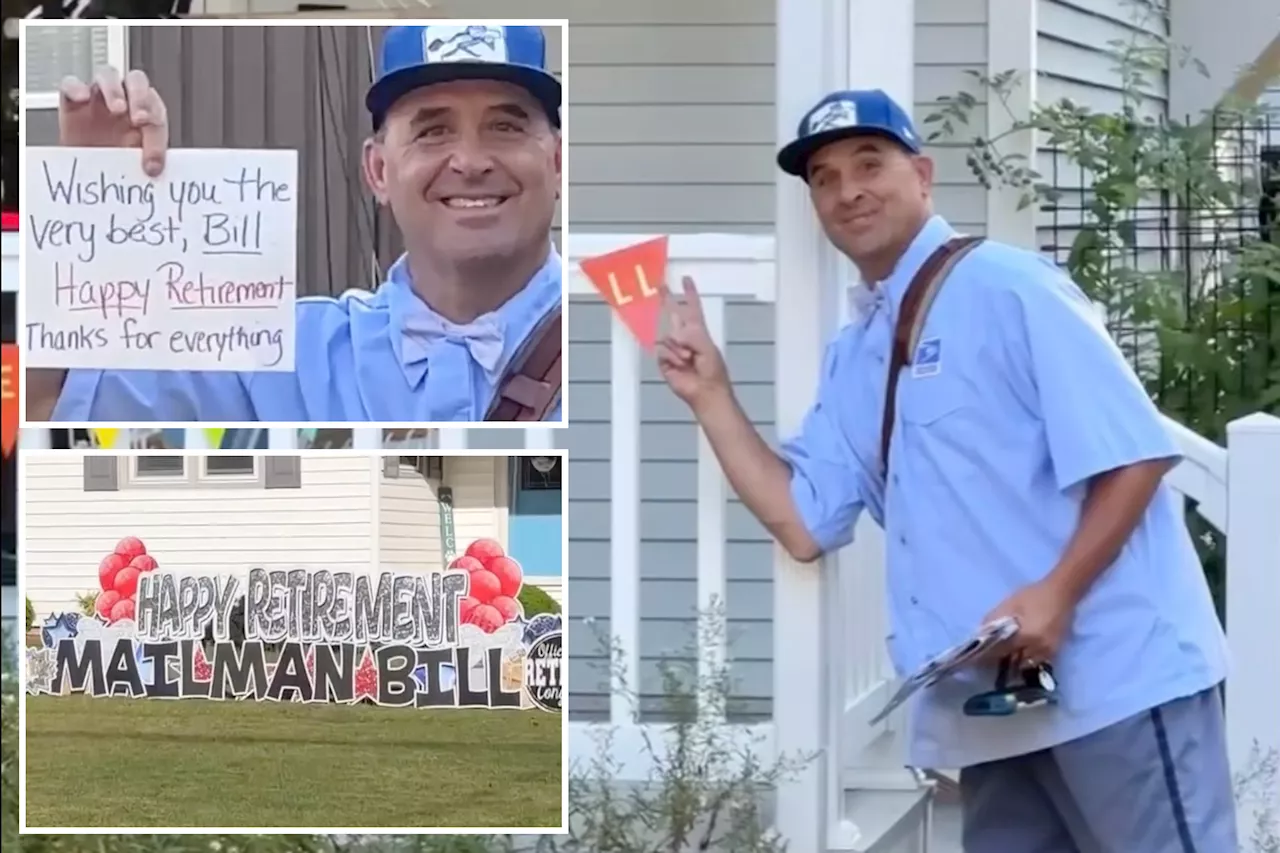 Beloved Ohio Mailman Receives Tearful Farewell on Retirement Day