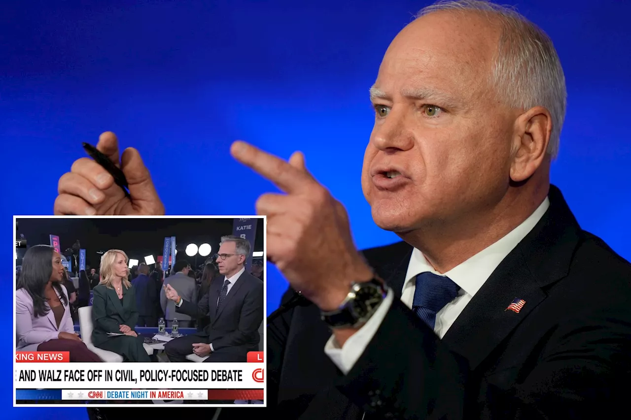 CNN political anchors pan Tim Walz's VP debate performance: 'Clear lack of preparation'