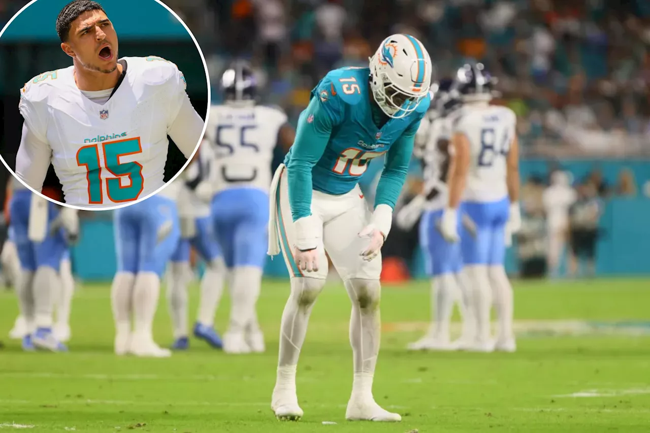 Dolphins' Jaelan Phillips reveals season is over after suffering 'MNF' knee injury