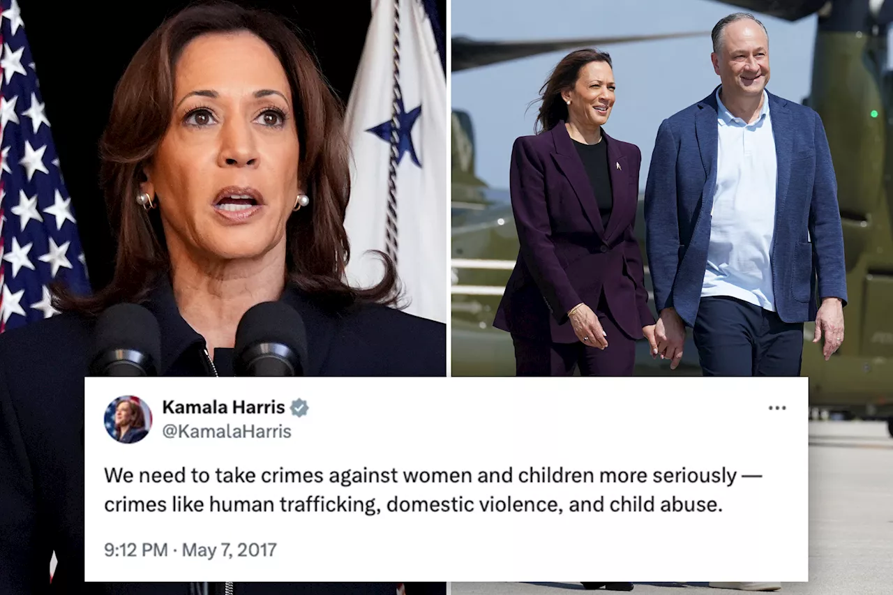 Harris' past domestic violence statements come back to haunt her in wake of allegations Doug Emhoff slapped ex-girlfriend