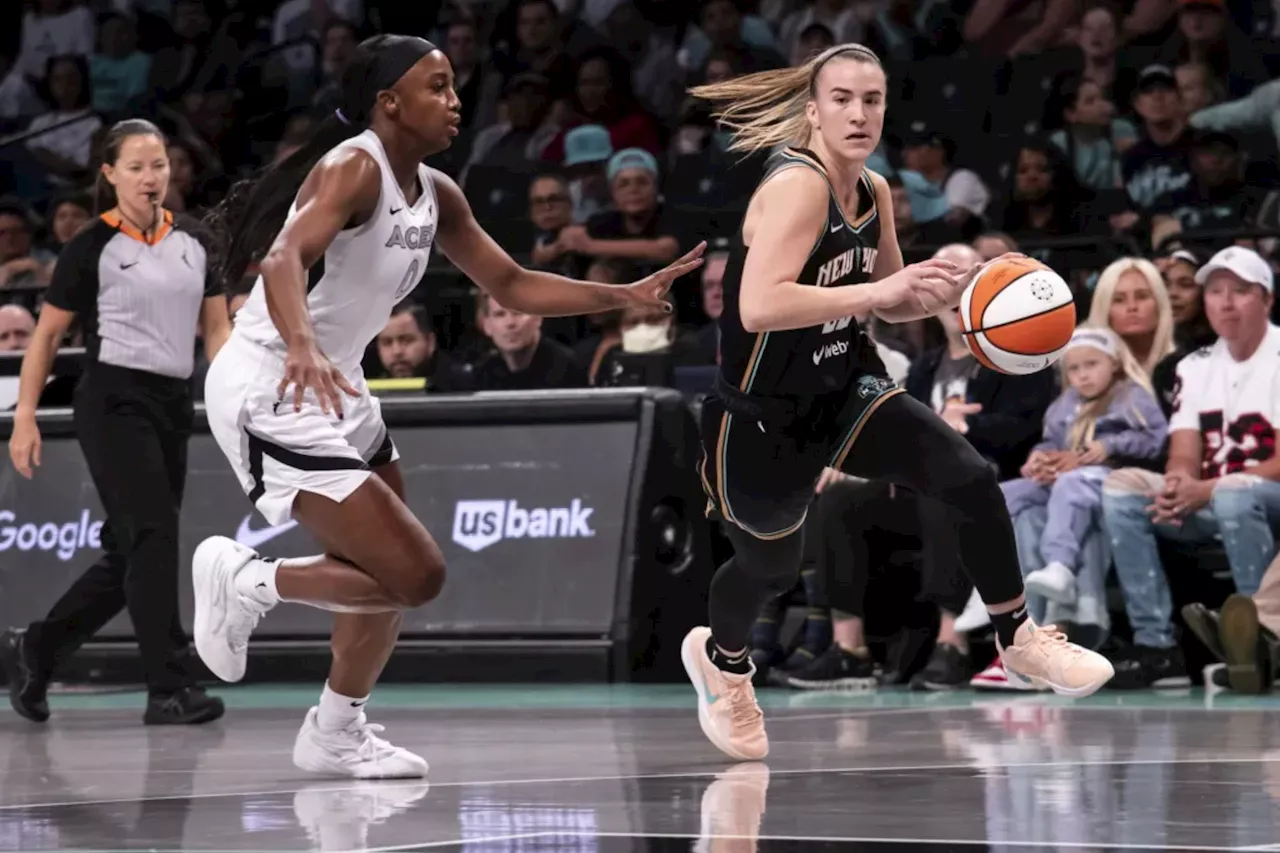 Liberty beat Aces in thriller to move within win from WNBA Finals return