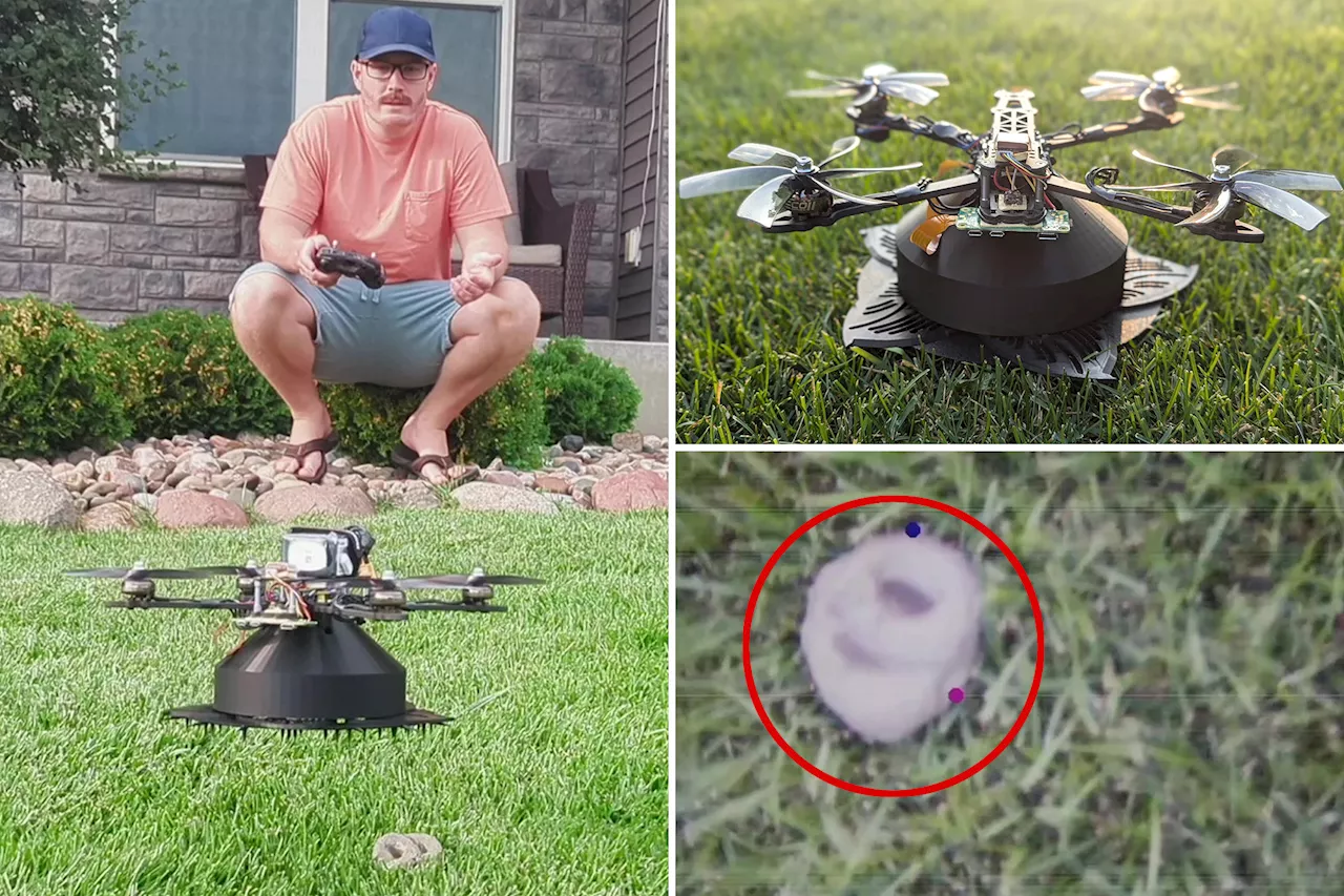 Minnesota inventor's 'Poopcopter' scoops dog-doo after scanning from the sky: 'it's full of crap'