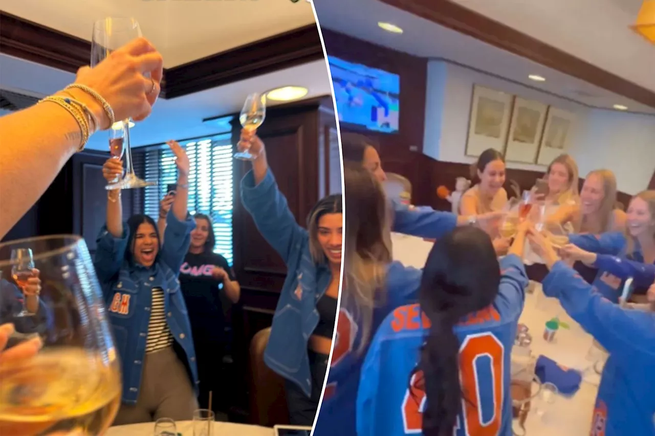 Pete Alonso's wife Haley celebrates Mets' wild-card berth with fellow WAGs