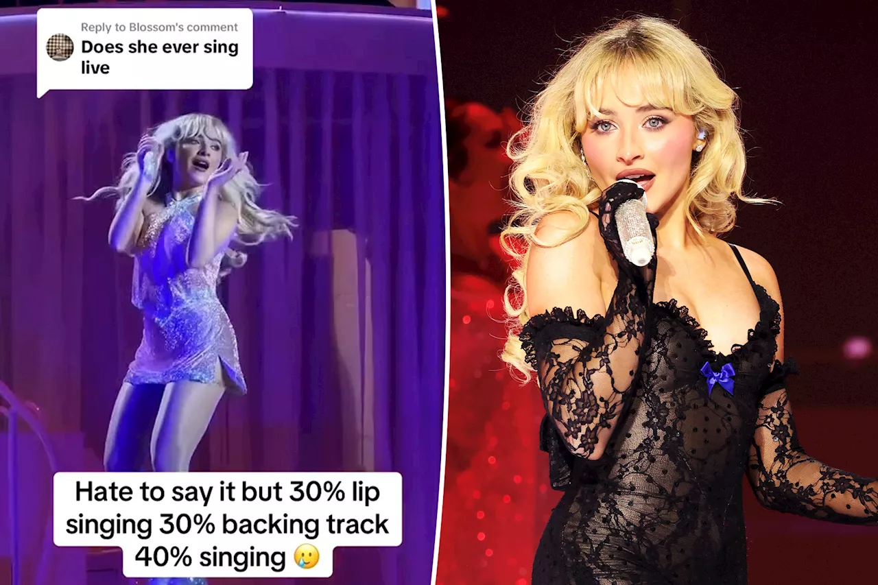 Sabrina Carpenter claps back at critics who claim she doesn’t sing live