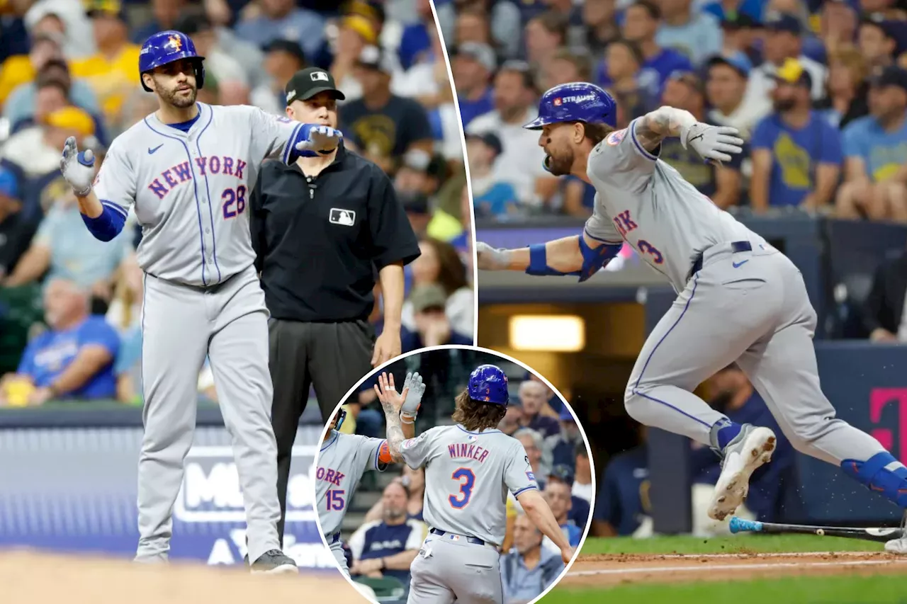 Struggling J.D. Martinez, Jesse Winker flip script with clutch hits in Mets' Game 1 win