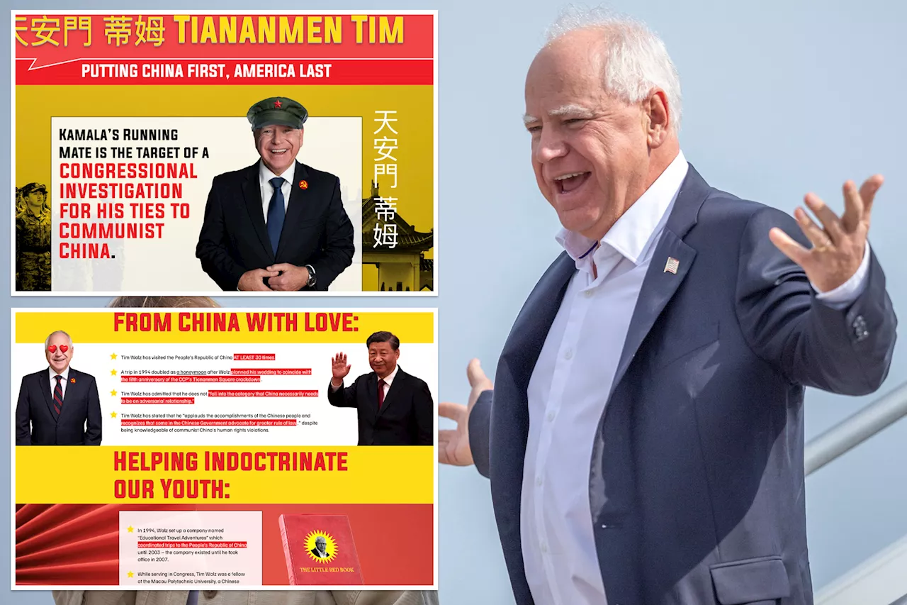 Trump super PAC trolls Walz over China links with 'Tiananmen Tim' site hours before VP debate