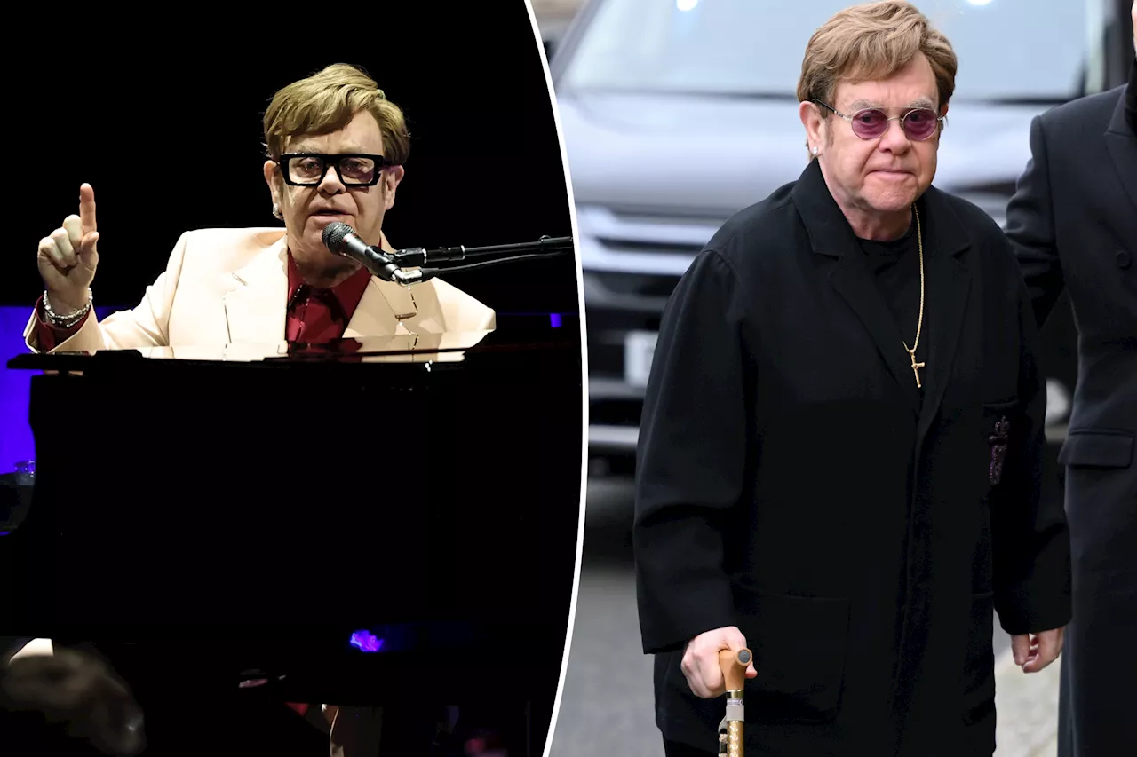 Elton John jokes 'there's not much' of him left as he lists organs he's had removed