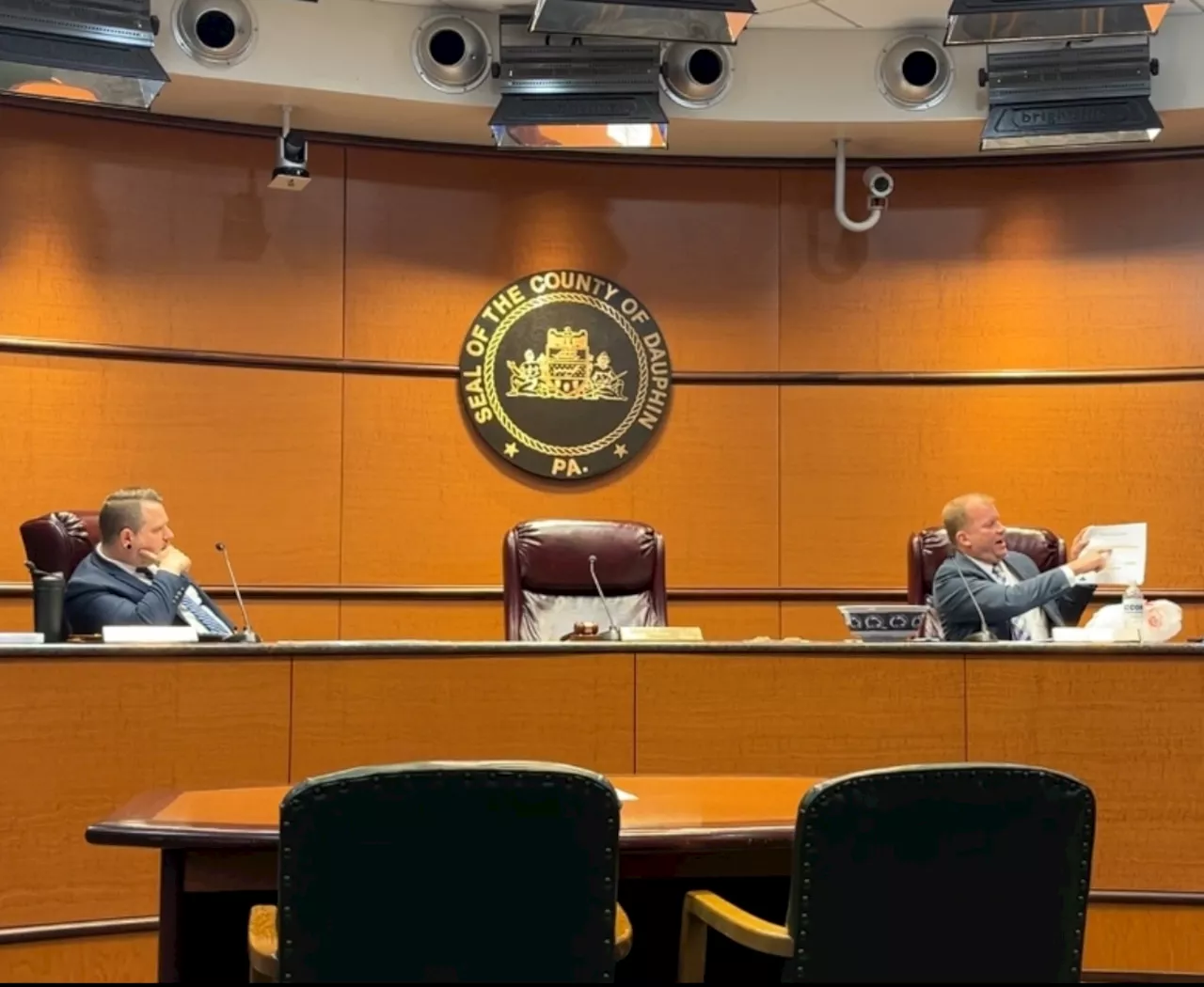 Explosive Dauphin County meeting reveals accusations, divisions among commissioners