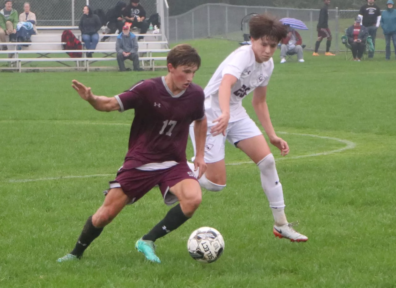 Leo Blount, Shippensburg boys soccer hand Gettysburg first loss of season