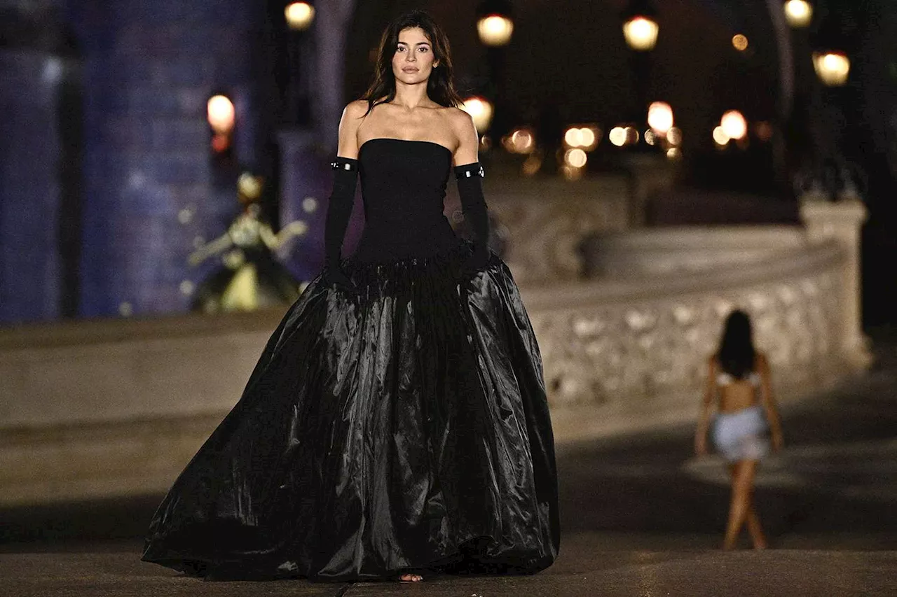 Kylie Jenner Closes Coperni Fashion Show at Disneyland Paris in a Black Ball Gown as Kris Jenner Gushes ‘My Princess ‘