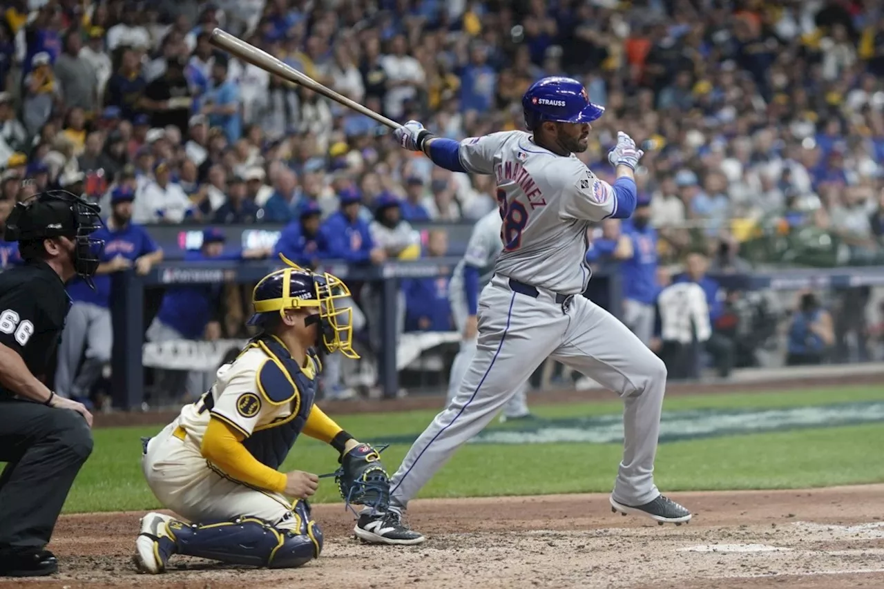 Mets continue wild ride with 8-4 win over Brewers in playoff opener