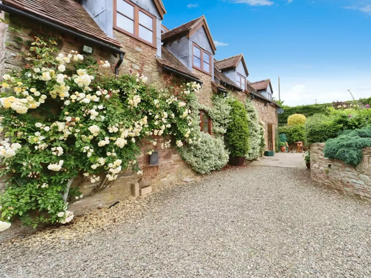 Charming barn conversion with 'cottage-style garden' in south Shropshire countryside listed for sale