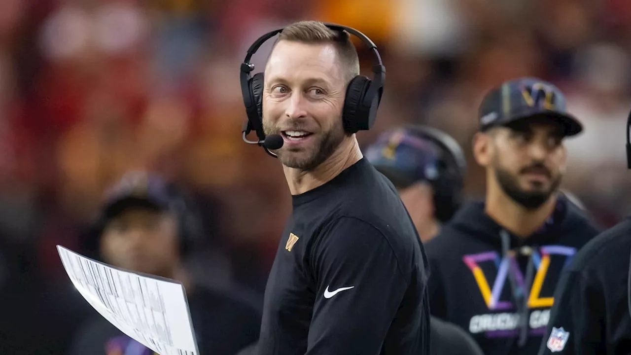 Kliff Kingsbury Gets Fan-Voted Game Ball Following Washington Commanders Win