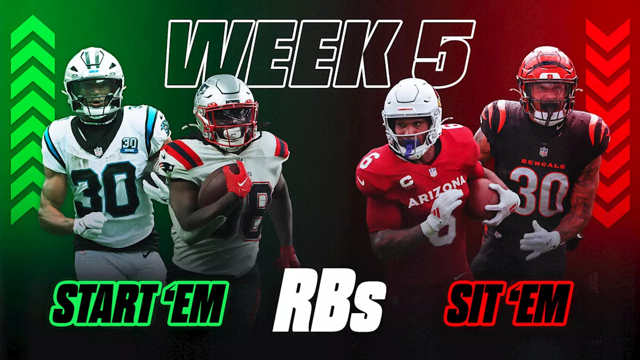 Running Backs Start 'Em, Sit 'Em Picks For Fantasy Football Week 5