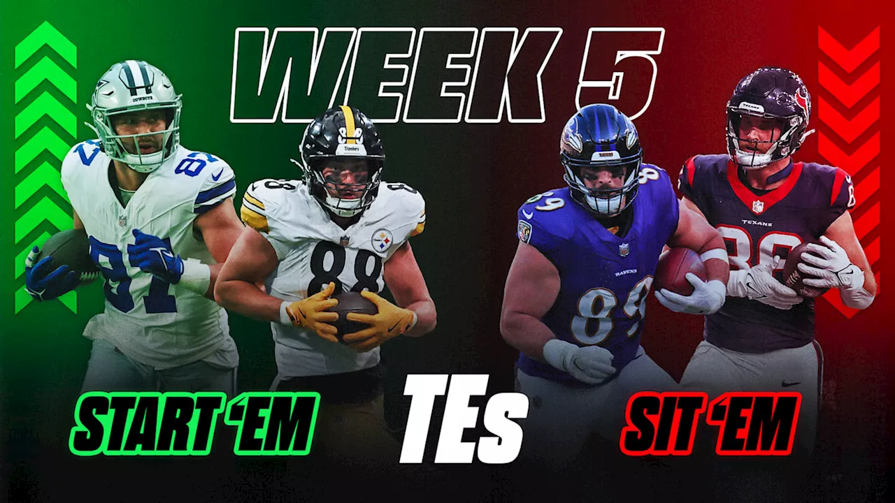 Tight End Start 'Em, Sit 'Em Picks For Fantasy Football Week 5