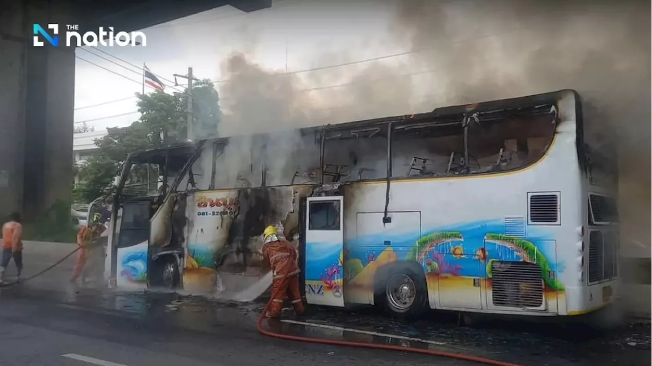 Paetongtarn orders relevant deputy PMs to visit site of bus fire