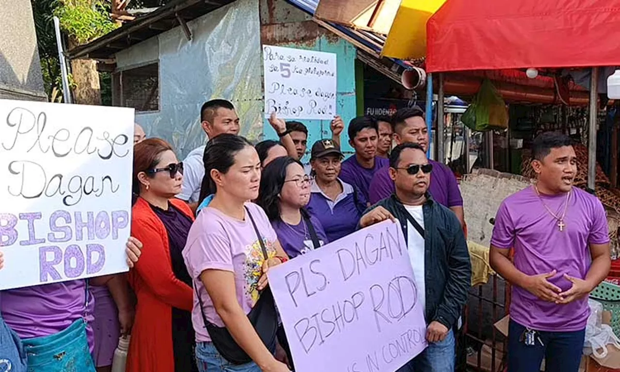 Bishop backers gather at Comelec office to urge him to run for mayor