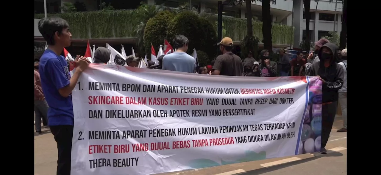 Ormas PISI Aksi Unjuk Rasa di Mabes Polri untuk Berantas Mafia Skincare