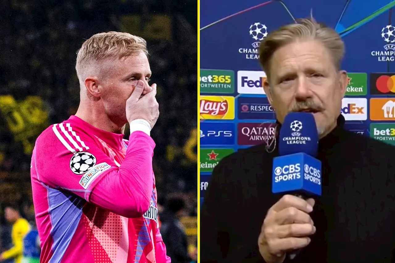 Peter Schmeichel reveals advice to son Kasper as video mocking Celtic goes viral...