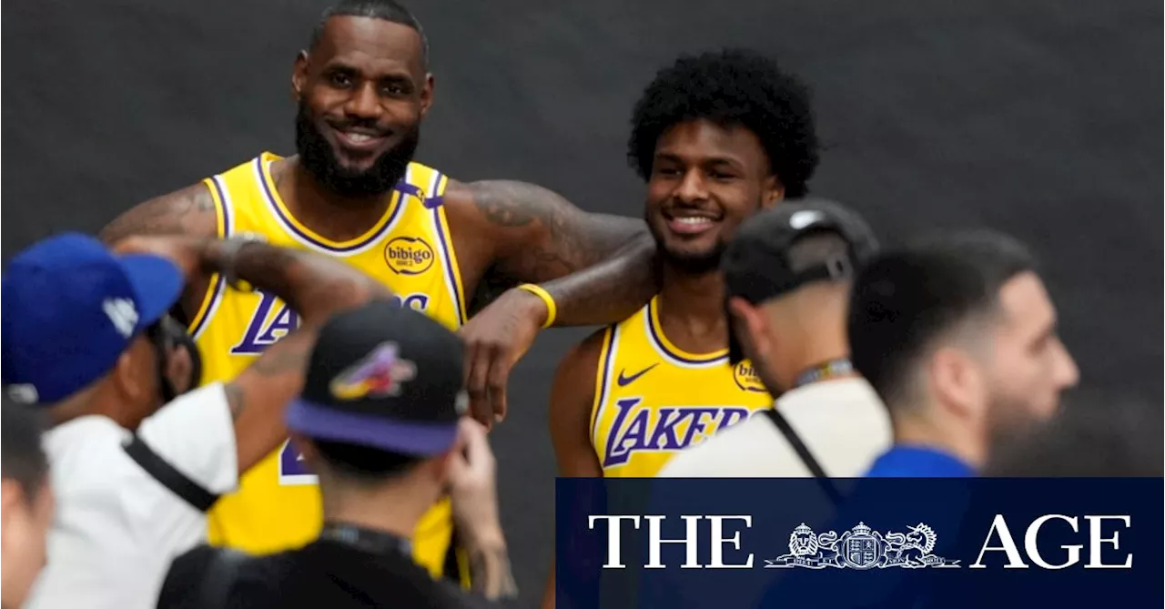 With son Bronny, LeBron James finds ‘pure joy’ as 22nd season dawns