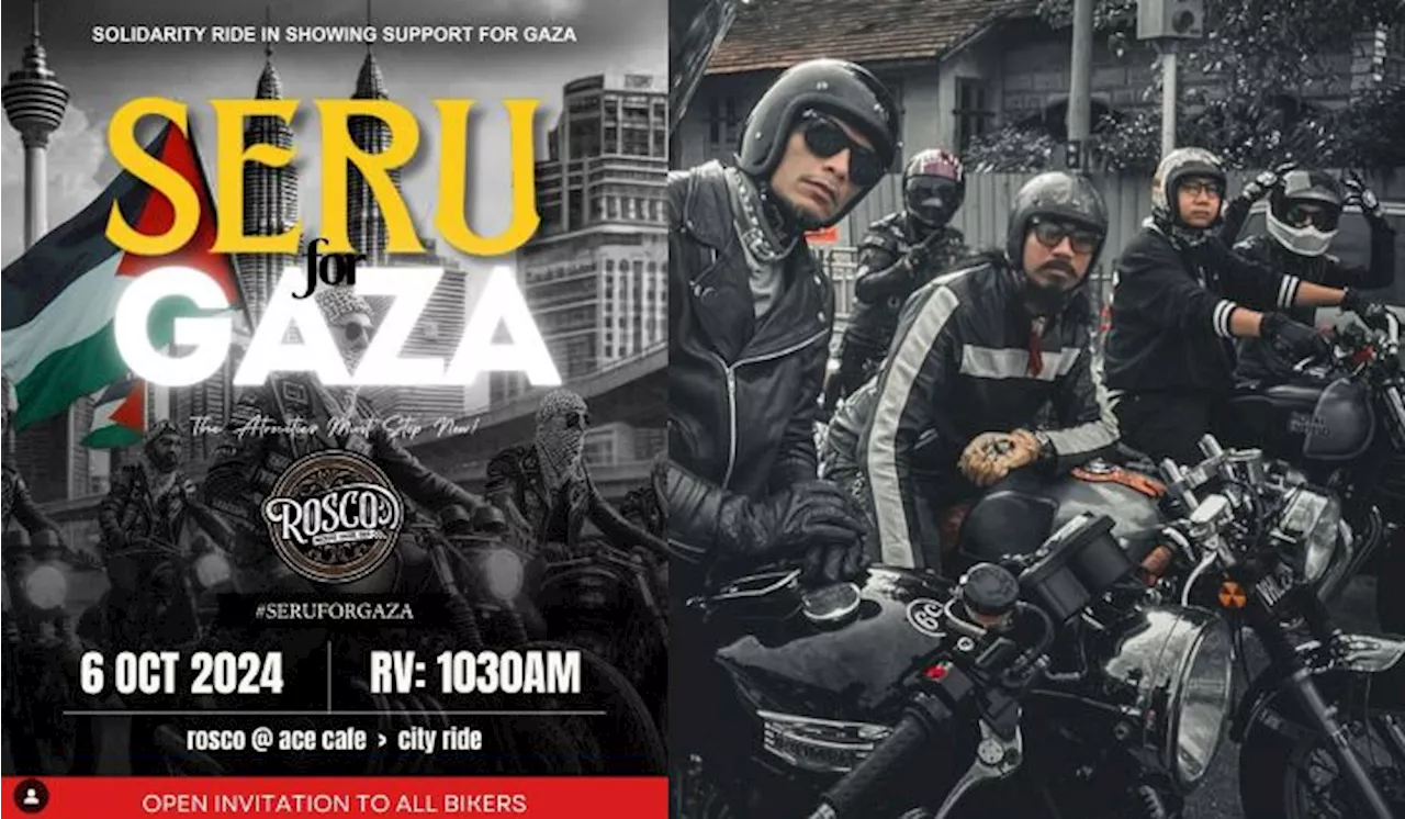 Cafe Racer Community In Kuala Lumpur Hosts 'Seru for Gaza' Ride